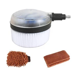 Sooprinse Deluxe Car Wash Rotary Brush Kit, 1/4 Inch Quick Connect High Pressure - Picture 1 of 6