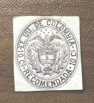 Colombia Registration Stamp F7 Mint  Hinged - Image 1 of 2