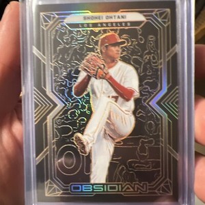 2022 Panini Chronicles FOTL Obsidian Shohei Ohtani Orange Electic Etch SSP /31