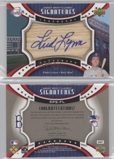 2007 Upper Deck Sweet Spot Classic Legendary Barrel Blue Ink /75 Fred Lynn Auto