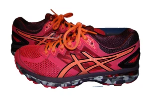 Asics Pink Orange Camo Dynamic Duomax Women's Running Shoes size US 9.5 - Picture 1 of 8