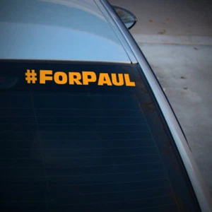 2x Calcomanías adhesivas Paul Walker #Para Paul, furgoneta de coche rápido y furioso RIP Memorial JDM - Imagen 1 de 2
