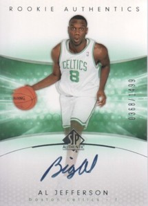 2004-05 SP Authentic Basketball #173 Al Jefferson RC AUTO /1499