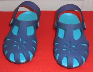NIB Crocs Everleigh Sandals - 13T - Purple Aqua - Picture 1 of 9