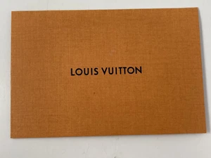 LOUIS VUITTON ORANGE RECEIPT HOLDER ENVELOPE 5.25 in x 3.5 in - Picture 1 of 5