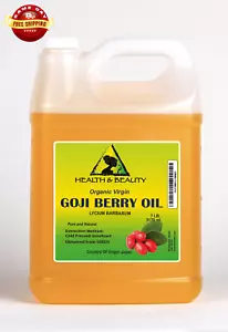 GOJI BERRY SEED OIL UNREFINED ORGANIC by H&B Oils Center PURE COLD PRESSED 7 LB - Picture 1 of 13