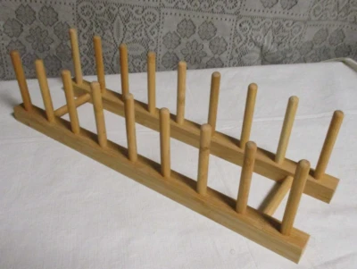 Soporte para platos de bambú - Soporte para 8 platos Foto 1 de 4