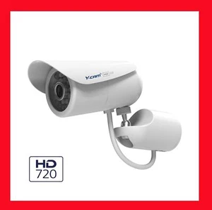 Videocamera di sorveglianza Y-Cam Bullet HD 720 + hardware di cablaggio misto con extra - Foto 1 di 8