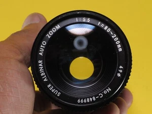 Super Albinon Auto Zoom macro Lens f5.5 80-200mm for Minolta Cameras - Picture 1 of 5