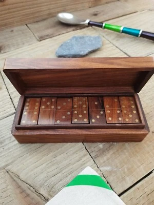 High End Dominoes In Wooden Box | High End Gift for Boyfriend | Gifts for Him - Image 1 of 4