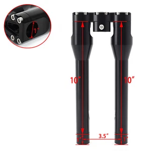 1" Handlebar Club Style 10" 11'' Risers for Harley Dyna FXD Softail Sportster US - Picture 1 of 10