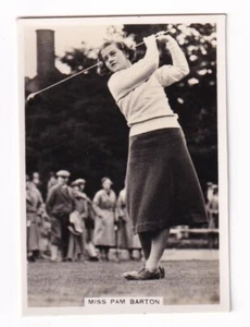 Vintage 1936 PAM BARTON Golf Card - Picture 1 of 1