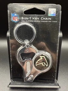 NFL Atlanta Falcons 3 in 1 Keychain, Nail Clipper & Bottle Opener - Picture 1 of 3