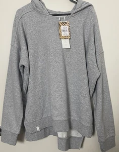 Elm Fundamental Split Sweater Hoodie in Grey Size 12 RRP$90 New With Tags - Picture 1 of 7