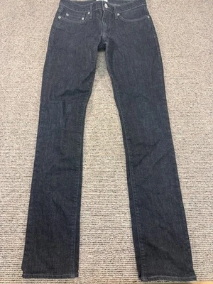 Jeans Helmut Lang Slim reto tamanho 28x33 jeans cru cintura baixa - Imagem 1 de 4