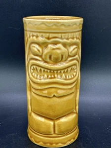 Accoutrements Gold Tiki Becher Keramik Hawaii Cocktail Bar Wear 2001 Vintage BN24 - Bild 1 von 7