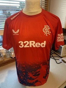 Rare Player Issue Glasgow Rangers Football Shirt M Castore - Picture 1 of 2