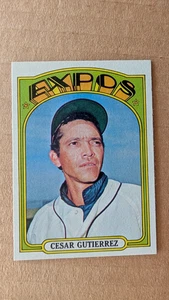 1972 Topps CESAR GUTIERREZ Card #743 MONTREAL EXPOS - Picture 1 of 2