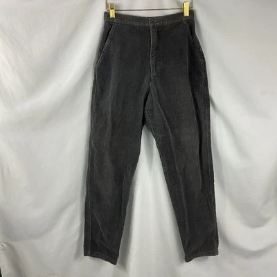 Retro 1980s Gap Clothing Co. Corduroy Pants Junior Women 7/8 Gray Flat Front - Image 1 of 2