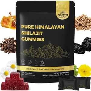 Laborgeprüfte Shilajit Gummis: Mit Ashwagandha & 85+ Mineralien. - Bild 1 von 9
