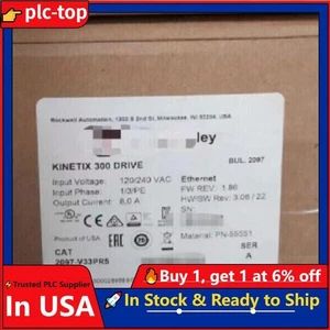 1PCS New AB 2097-V33PR5 Kinetix 300 EtherNet/IP Indexing Servo Drive 2kW USA - Picture 1 of 1