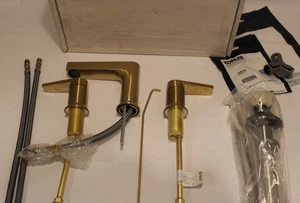 Kohler 97100-4-2MB - TAUT Grifo de lavabo de baño amplio latón moderno cepillado - Imagen 1 de 6