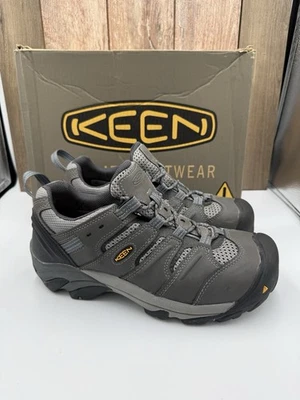 KEEN Men’s Lansing Waterproof Steel Toe Low Work Boot Shoe Gray Sz 9.5EE 1023204 - Image 1 of 4