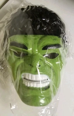 Marvel Incredible Hulk Halloween Avengers Adult Mask Adjustable Green Rubie's - Image 1 of 2