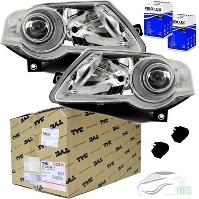 2x Scheinwerfer RECHTS LINKS +Birnen+Motor für VW Passat 3C 3C2 3C5 HELLA SYSTEM - Bild 1 von 4