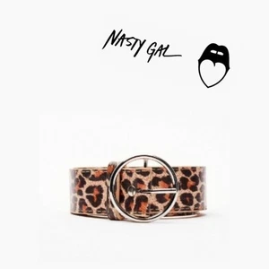 NWT Nasty Gal Leopard Print Belt - Animal Print Belt - Picture 1 of 4
