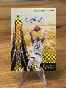 Paul Pierce 2024-25 Panini Select In Flight Gold Auto 10/10 Celtics Salón de la fama RARO - Imagen 1 de 2