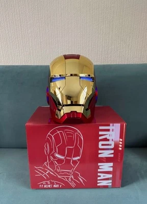 Autoking Iron Man Mk5 1:1 Helmet Wearable Voice-control Mask Cosplay Red/Gold