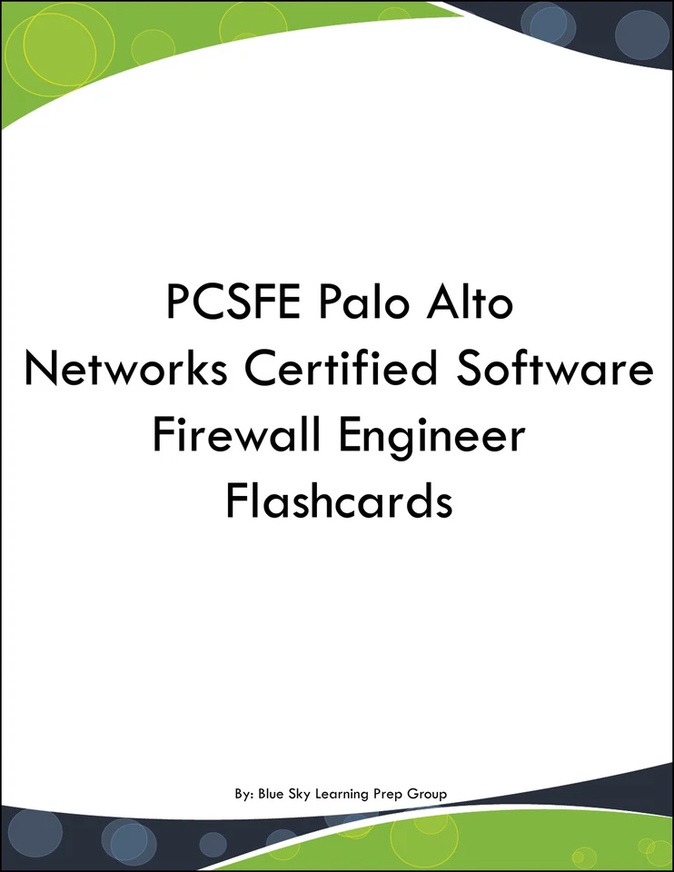 PCSFE Palo Alto Networks Certified Software Firewall Engineer Flashcards - Image 1 of 1