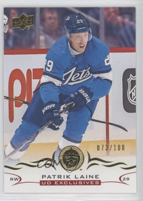 2018-19 Upper Deck UD Exclusives /100 Patrik Laine #446 - Image 1 of 2