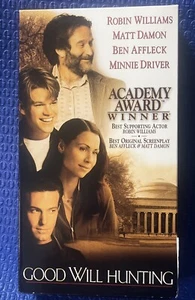 Good Will Hunting VHS 1998 Robin Williams Matt Damon Ben Affleck - Picture 1 of 4