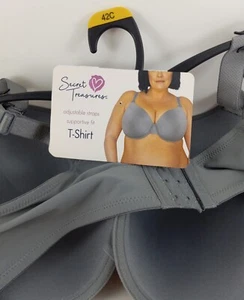 NEUF Secret Treasures soutien-gorge sur mesure gris 42C bracelet réglable - Photo 1/3