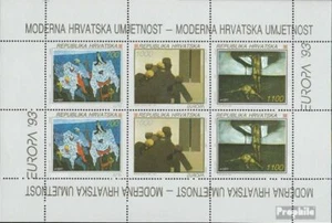 Croacia 240-242 hoja miniatura (edición completa) nuevo 1993 contemporáneo Arte - Imagen 1 de 1
