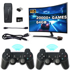 Portable 4K TV Video Game Retro Stick Wireless Controller Built-In 20000+ Games
