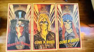 Guns N Roses - Juego completo - SLASH, DUFF, AXL, LITOGRAFÍAS - GRAPAS / FORO - 2017 Foto 1 de 4