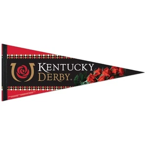 KENTUCKY DERBY CHURCHILL DOWNS ROLL UP FELT PREMIUM PENNANT 12"x30" NEW WINCRAFT - Picture 1 of 1