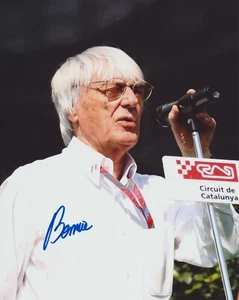 BERNIE ECCLESTONE SIGNED FORMULA 1 F1 8X10 PHOTO 3 - Picture 1 of 4