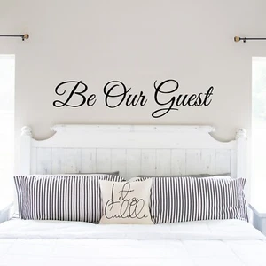 Be Our Guest Room Wall Decal Sticker Quote Over the Bedroom Decor Vinyl Welcome - Picture 1 of 4