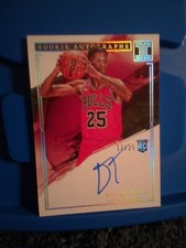 2022-23 Panini Impeccable Rookie Autographs Dalen Terry /25 HOLO Auto On Card
