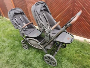 Kinderwagen/Geschwisterwagen Zoom ABC design, grau, so gut wie neu - Bild 1 von 5