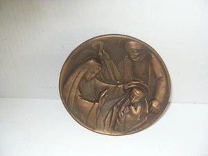 Bronze- Teller Jesus Familie D: 13,5cm - Bild 1 von 4