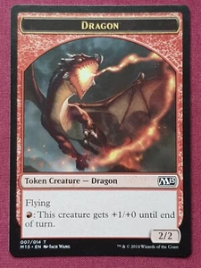 Magic The Gathering 2015 CORE SET M15 DRAGON TOKEN card MTG - Picture 1 of 2