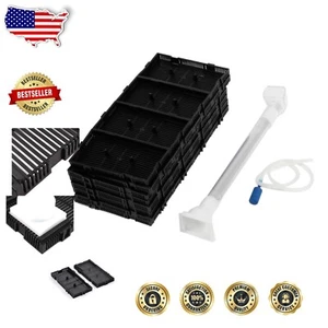 Efficient 32-Piece Undergravel Fish Tank Filter System with Easy Assembly - Picture 1 of 6