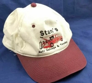 VINTAGE STAN'S AUTO SALVAGE & TOWING EMPLOYEE ADVERTISING TRUCKER HAT SNAPBACK - Picture 1 of 4