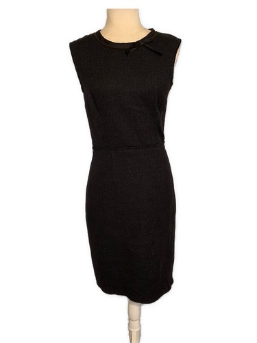 Prada autentico abito a tubino blu notte girocollo IT 44 Medium