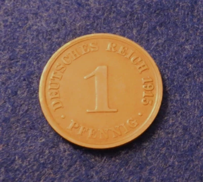 1915 A Germany Pfennig - Fantastic Coin - See Pictures - Image 1 of 2